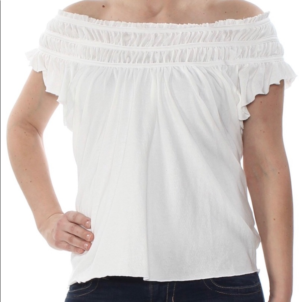 NWT Free People Ivory Coconut Tee
